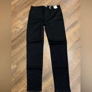 NEW J. Crew 9" High Rise Stretch Toothpick Jeans 31T 31 Tall Black